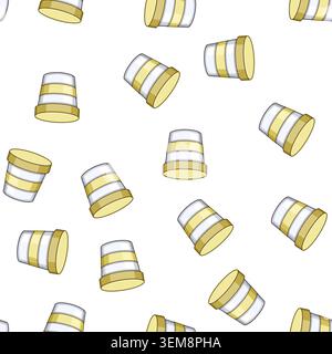 pattern airtight food storage container baby cartoon vector Stock Vector