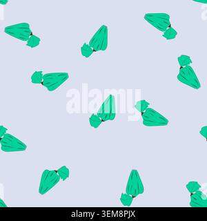 seamless pattern pastry bag with piping tip for decorating cakes Stock Vector