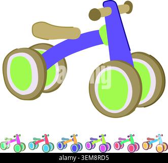 jeep ride on toy vector cartoon graphic Stock Vector