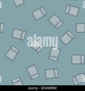 seamless pattern Wall mounted mailbox for mail delivery and communication Stock Vector
