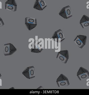 seamless pattern device wireless charger cartoon vector Stock Vector