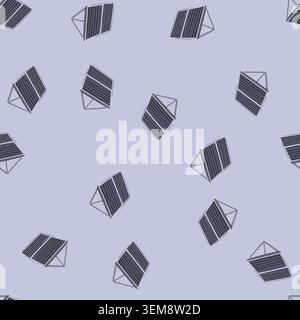 seamless pattern power solar panel cartoon vector Stock Vector