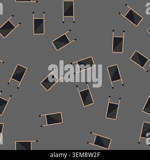 seamless pattern chalk outdoor chalkboard cartoon vector Stock Vector