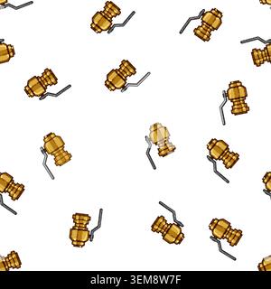 pattern repair plumbing valve cartoon vector Stock Vector