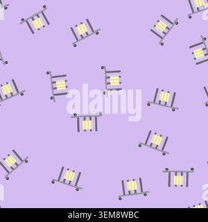 seamless pattern chrome heater towel cartoon vector Stock Vector