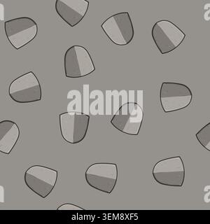 seamless pattern battle shield knight cartoon vector Stock Vector