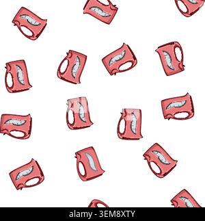 pattern hot electric kettle cartoon vector Stock Vector