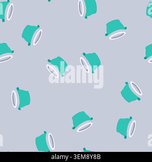 seamless pattern silicone food storage container baby cartoon vector Stock Vector