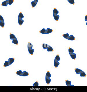 pattern adventure googles ski cartoon vector Stock Vector