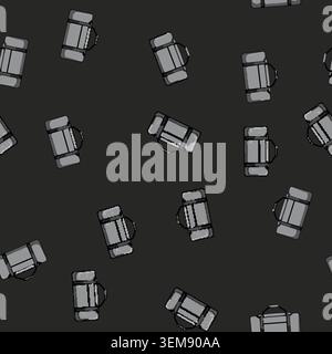 seamless pattern Grey duffel bag vector illustrating sport and travel Stock Vector