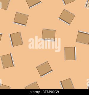 seamless pattern Roller blind offering privacy and light control Stock Vector