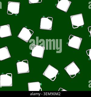 seamless pattern reusable canister plastic cartoon vector Stock Vector