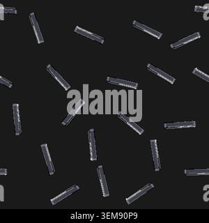 seamless pattern loudspeaker soundbar audio cartoon vector Stock Vector