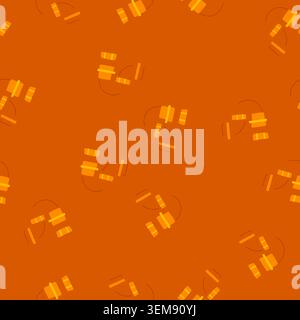 seamless pattern age waste drain trap cartoon vector Stock Vector