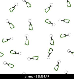 pattern holder key ring clip cartoon vector Stock Vector