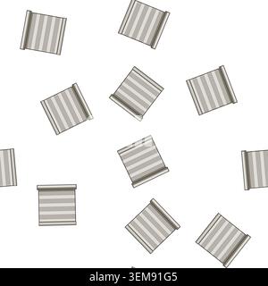pattern Roller blind closed providing privacy and sun protection Stock Vector