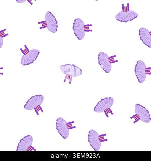 pattern cute ballerina dress cartoon vector Stock Vector