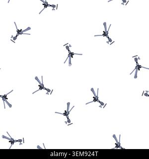 pattern isometric tripod camera cartoon vector Stock Vector