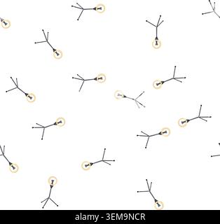 pattern line light ring cartoon vector Stock Vector