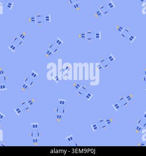 seamless pattern red fire hydrant cartoon vector Stock Vector