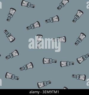 seamless pattern glass juicer kitchen cartoon vector Stock Vector