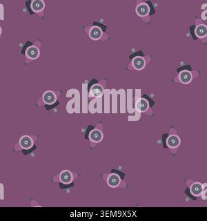 seamless pattern plumbing water circulation pump cartoon vector Stock Vector