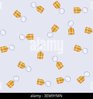 seamless pattern ribbon military medal cartoon vector Stock Vector
