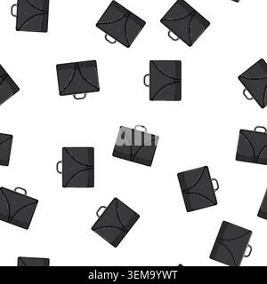 pattern male business bag cartoon vector Stock Vector