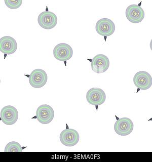 pattern universal charging pad wireless cartoon vector Stock Vector