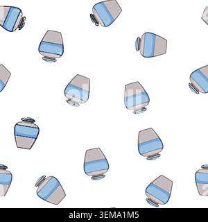 pattern grief urn ashes cartoon vector Stock Vector