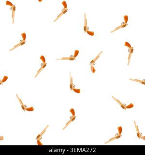 pattern antique wild west pistol cartoon vector Stock Vector