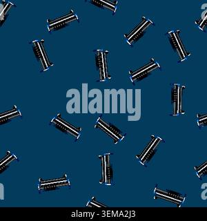 seamless pattern electric hospital bed cartoon vector Stock Vector