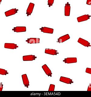 pattern energy bike bottle cartoon vector Stock Vector