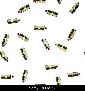 pattern propane stove fuel cartoon vector Stock Vector