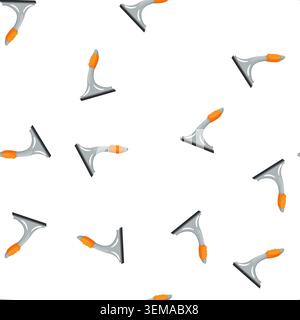 pattern wipe squeegee glass color icon vector Stock Vector