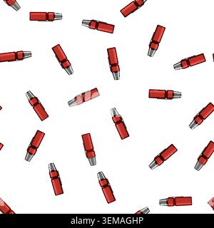 pattern metal thermos bottle cartoon vector Stock Vector