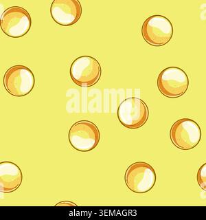 seamless pattern web round game button cartoon vector Stock Vector