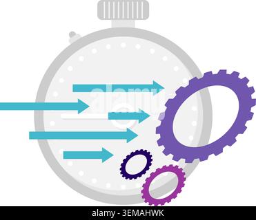 operational efficiency Stock Vector