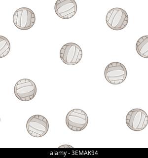 pattern volleyball ball sport cartoon vector color Stock Vector