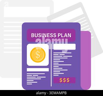 business plan Stock Vector