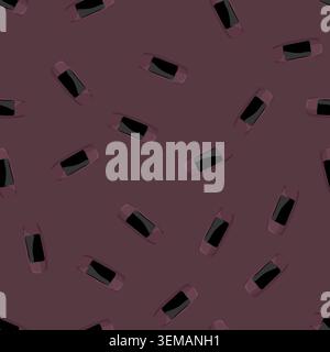 seamless pattern health watch tracker cartoon vector Stock Vector