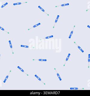 seamless pattern glass toothbrush dental cartoon vector Stock Vector