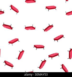 pattern cloth ironing board cartoon vector Stock Vector