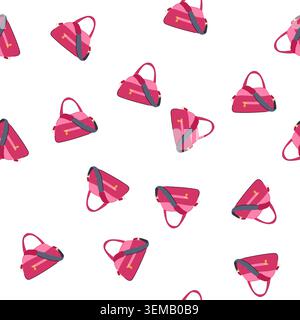 pattern bottle fitness bag cartoon vector Stock Vector
