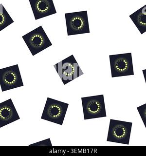 pattern element hud round frame cartoon vector Stock Vector