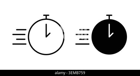 Express icon design. Illustration icons in linear and clipart pack. Stock Vector
