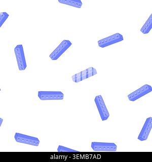 pattern colorful building blocks cartoon vector Stock Vector