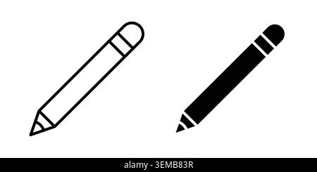 Eyeliner icon design. Illustration icons in linear and clipart pack. Stock Vector