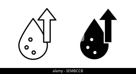 High cholesterol icon design. Illustration icons in linear and clipart pack. Stock Vector
