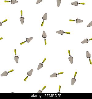 pattern concrete trowel cement cartoon vector Stock Vector